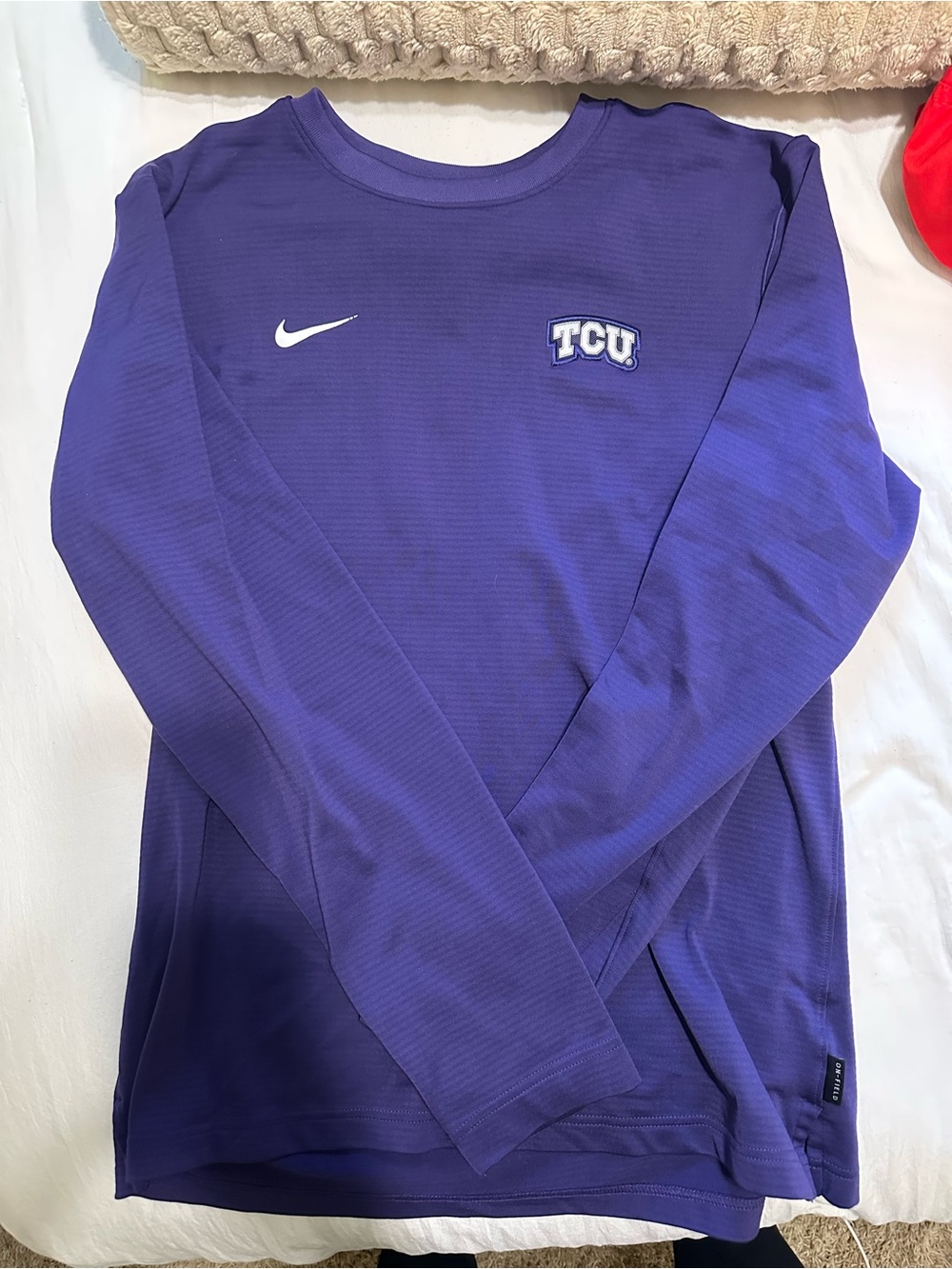 Nike Purple TCU Men's Long Sleeve Crew